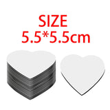 Maxbell Sublimation Blank Refrigerator Magnets DIY for Cabinets Restaurant Decor Heart