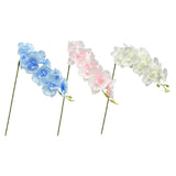 Maxbell Orchid Flowers Stem Plants Party Artificial Butterfly Phalaenopsis Flowers Light Blue