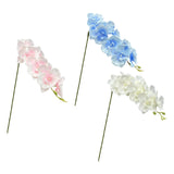 Maxbell Orchid Flowers Stem Plants Party Artificial Butterfly Phalaenopsis Flowers Light Blue