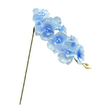 Maxbell Orchid Flowers Stem Plants Party Artificial Butterfly Phalaenopsis Flowers Light Blue