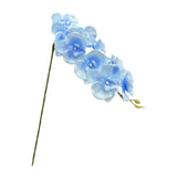 Maxbell Orchid Flowers Stem Plants Party Artificial Butterfly Phalaenopsis Flowers Light Blue
