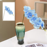 Maxbell Orchid Flowers Stem Plants Party Artificial Butterfly Phalaenopsis Flowers Light Blue
