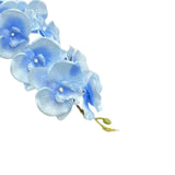Maxbell Orchid Flowers Stem Plants Party Artificial Butterfly Phalaenopsis Flowers Light Blue