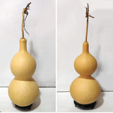 Maxbell Dried Gourd Water Bottle Satute Gourd Hip Flasks Shape Wu Lou for Office 9-12CM