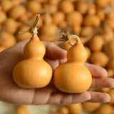 Maxbell Dried Gourd Water Bottle Satute Gourd Hip Flasks Shape Wu Lou for Office 9-12CM