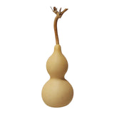 Maxbell Dried Gourd Water Bottle Satute Gourd Hip Flasks Shape Wu Lou for Office 9-12CM
