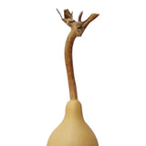 Maxbell Dried Gourd Water Bottle Satute Gourd Hip Flasks Shape Wu Lou for Office 9-12CM