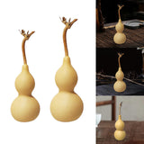 Maxbell Dried Gourd Water Bottle Satute Gourd Hip Flasks Shape Wu Lou for Office 9-12CM