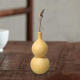 Maxbell Dried Gourd Water Bottle Satute Gourd Hip Flasks Shape Wu Lou for Office 13-15cm