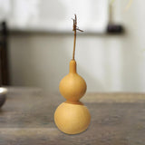Maxbell Dried Gourd Water Bottle Satute Gourd Hip Flasks Shape Wu Lou for Office 13-15cm