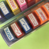 Maxbell 8Pcs Teacher Stamps Colorful Set Self Inking for Reward School Supplies