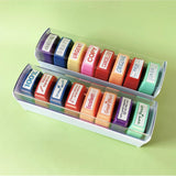 Maxbell 8Pcs Teacher Stamps Colorful Set Self Inking for Reward School Supplies