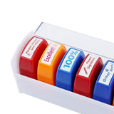 Maxbell 8Pcs Teacher Stamps Colorful Set Self Inking for Reward School Supplies