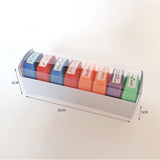 Maxbell 8Pcs Teacher Stamps Colorful Set Self Inking for Reward School Supplies