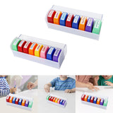 Maxbell 8Pcs Teacher Stamps Colorful Set Self Inking for Reward School Supplies