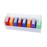 Maxbell 8Pcs Teacher Stamps Colorful Set Self Inking for Reward School Supplies