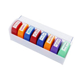 Maxbell 8Pcs Teacher Stamps Colorful Set Self Inking for Reward School Supplies