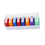 Maxbell 8Pcs Teacher Stamps Colorful Set Self Inking for Reward School Supplies