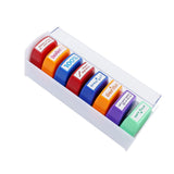 Maxbell 8Pcs Teacher Stamps Colorful Set Self Inking for Reward School Supplies