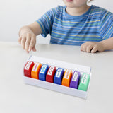 Maxbell 8Pcs Teacher Stamps Colorful Set Self Inking for Reward School Supplies