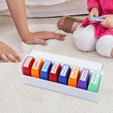 Maxbell 8Pcs Teacher Stamps Colorful Set Self Inking for Reward School Supplies