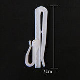 Maxbell 300x Curtain Tape Clip Hook Adjustable Bedroom Hanger Deep Pinch Pleat Hook 7cm