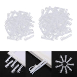 Maxbell 300x Curtain Tape Clip Hook Adjustable Bedroom Hanger Deep Pinch Pleat Hook 7cm