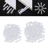 Maxbell 300x Curtain Tape Clip Hook Adjustable Bedroom Hanger Deep Pinch Pleat Hook 7cm