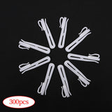 Maxbell 300x Curtain Tape Clip Hook Adjustable Bedroom Hanger Deep Pinch Pleat Hook 7cm