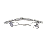 Maxbell 5x Metal Hair Clips 12mm Fashion Hairpins Bezel Tray for Gift Daily White