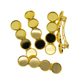 Maxbell 5x Metal Hair Clips 12mm Fashion Hairpins Bezel Tray for Gift Daily Aureate