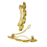 Maxbell 5x Metal Hair Clips 12mm Fashion Hairpins Bezel Tray for Gift Daily Aureate