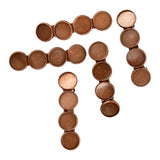 Maxbell 5x Metal Hair Clips 12mm Fashion Hairpins Bezel Tray for Gift Daily Red Bronze