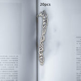 Maxbell 20Pcs Bookmarks Book Hooks Retro with Hoop Charms for Family Adults Office