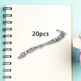 Maxbell 20Pcs Bookmarks Book Hooks Retro with Hoop Charms for Family Adults Office