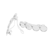 Maxbell 5Pcs Hair Clips Blank Hairgrip Hair Barrettes Base Setting 12mm Hairpin