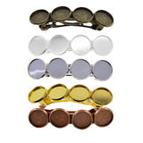 Maxbell 5Pcs Hair Clips Blank Hairgrip Hair Barrettes Base Setting 12mm Hairpin