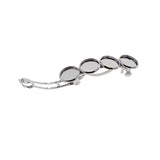 Maxbell 5Pcs Hair Clips Blank Hairgrip Hair Barrettes Base Setting 12mm Hairpin