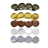 Maxbell 5Pcs Hair Clips Blank Hairgrip Hair Barrettes Base Setting 12mm Hairpin