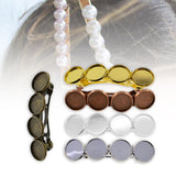Maxbell 5Pcs Hair Clips Blank Hairgrip Hair Barrettes Base Setting 12mm Hairpin