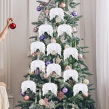 Maxbell 12x Angel Hanging Chic Pendant for DIY Holiday Wedding round