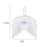 Maxbell 12x Angel Hanging Chic Pendant for DIY Holiday Wedding heart