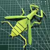 Maxbell 3Pcs Paper Crafts DIY Kits Dragonfly Model Home Office Decoration Handmade