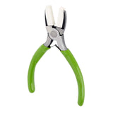 Maxbell High Carbon Steel Nose Flat Pliers Wire Wrapping Nylon Jaw Pliers for Crafts