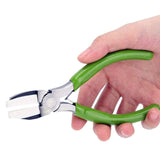 Maxbell High Carbon Steel Nose Flat Pliers Wire Wrapping Nylon Jaw Pliers for Crafts