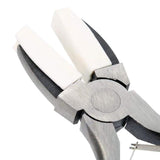 Maxbell High Carbon Steel Nose Flat Pliers Wire Wrapping Nylon Jaw Pliers for Crafts