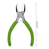 Maxbell High Carbon Steel Nose Flat Pliers Wire Wrapping Nylon Jaw Pliers for Crafts
