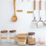 Maxbell Pantry Label Stickers Oilproof Water Resistant for Jars Food Containers 96Pcs