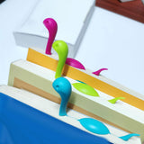 Maxbell 3D Cartoon Animal Bookmark for Kids Funny Party Favors Reading Bookmark Blue