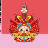 Maxbell Rabbit Cartoon DIY Handcrafts Portable Lantern Making Kit for